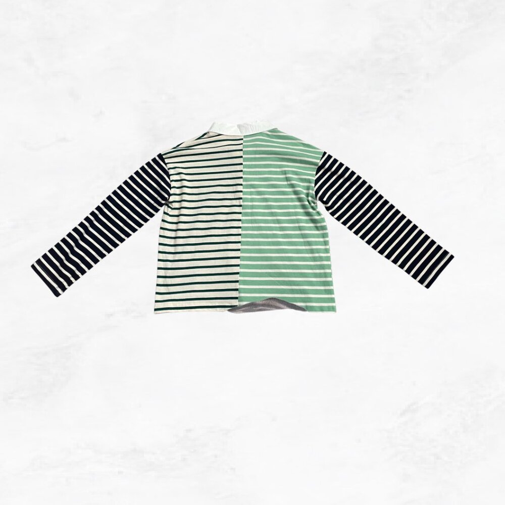 English Factory Knit Stripe Colorblock Top - Picture 4 of 7